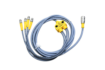 Turck U2-09988, V5RK-2/PSG 3M-0.3/0.3/0.3/0.3/CS11412 Splitter Cable NOS