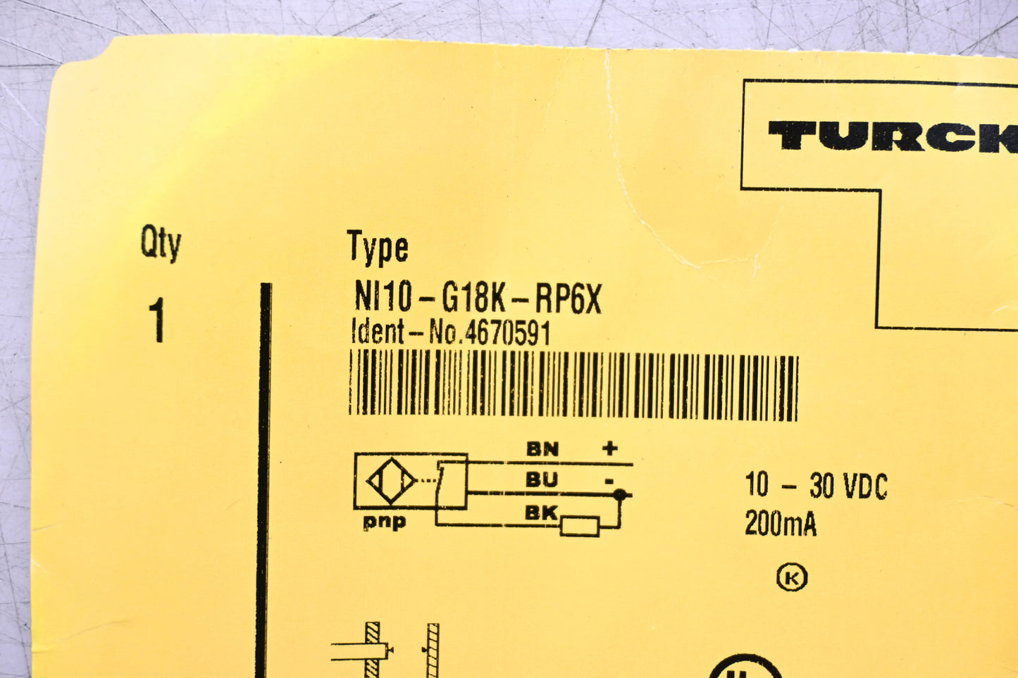 Turck NI10-G18K-RP6X Proximity Sensor NOS