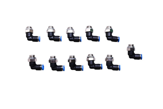 Festo QSL-G1/8-4 Push-In Elbow Fittings Qty 11 NOS