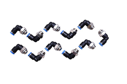 Festo QSL-G1/8-4 Push-In Elbow Fittings Qty 11 NOS