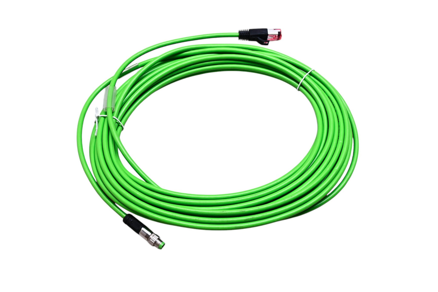 Beckhoff ZK1090-3191-3100 RJ45 Male Straight to M8 4pos Male Straight 10m Cable NOS