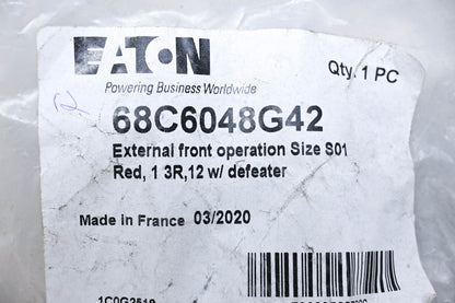 Eaton 68C6048G42 External Front Rotary Handle NOS