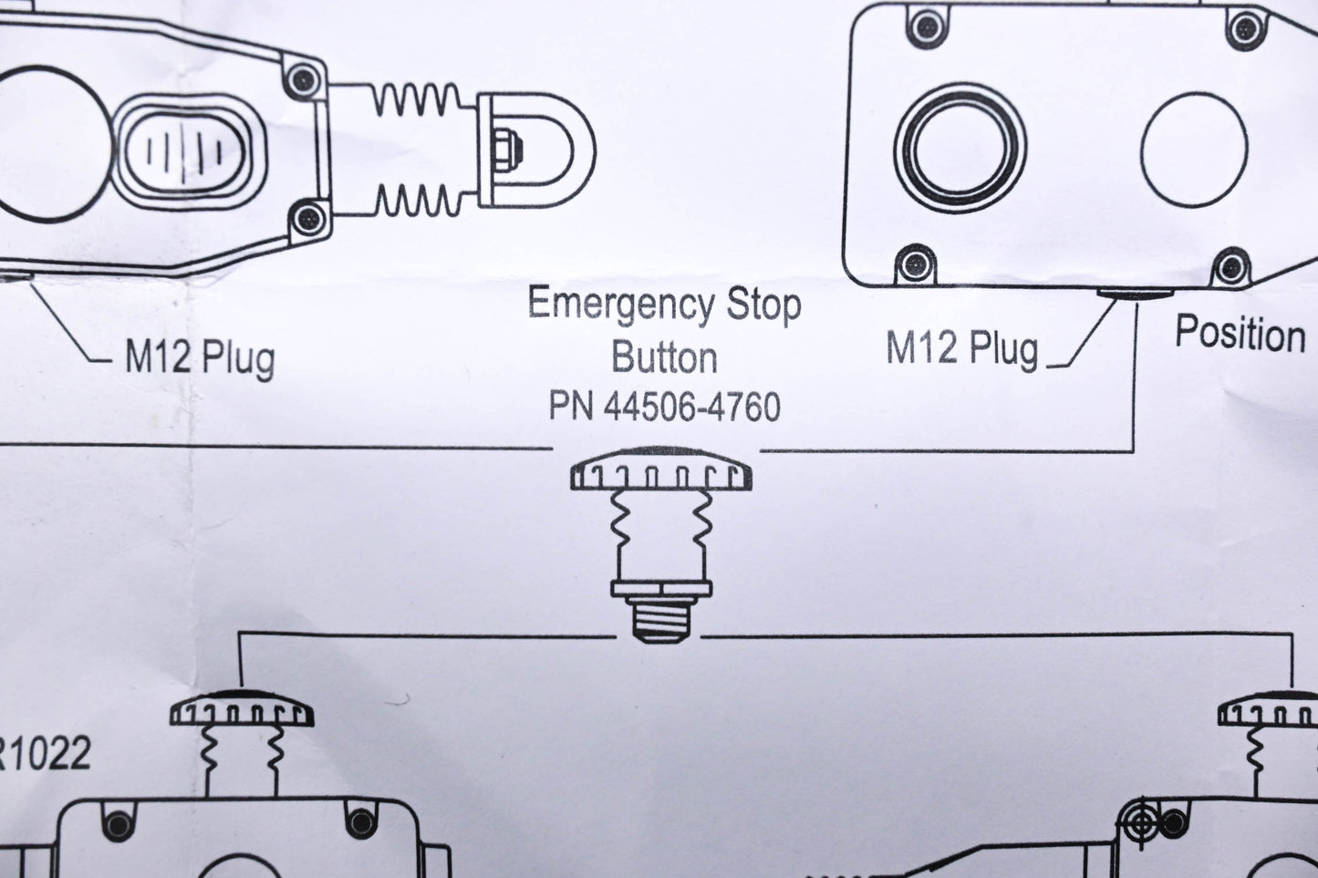 STI 44506-4760 Emergency Stop Button NOS