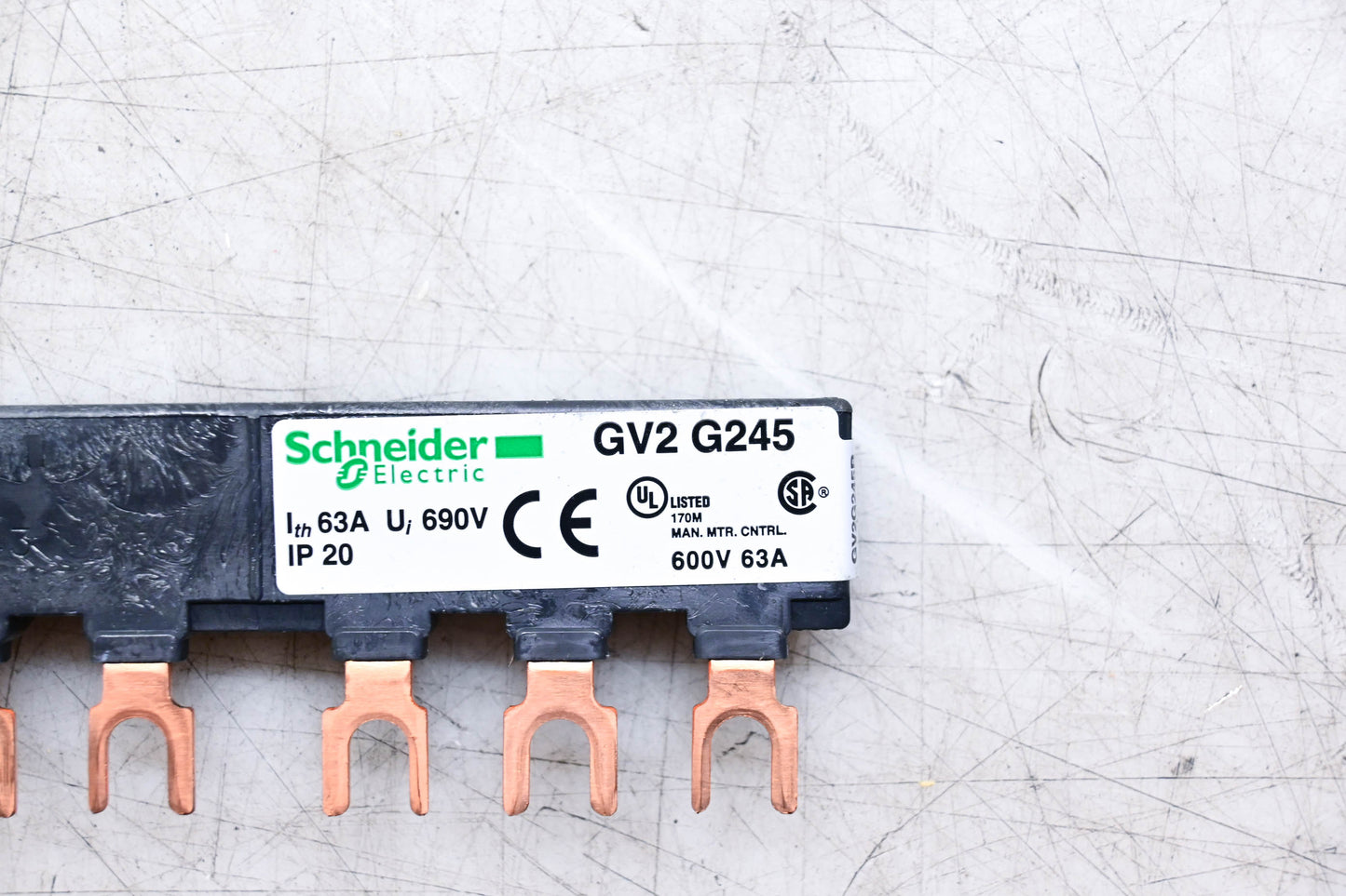 Schneider Electric GV2 G245, 055595 3.5" Comb Busbar NOS