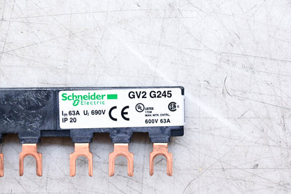 Schneider Electric GV2 G245, 055595 3.5" Comb Busbar NOS