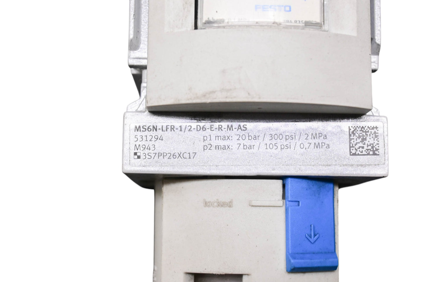 Festo MS6N-LFR-1/2-D6-ERM-AS, 531294 Compressed Air Filter Regulator