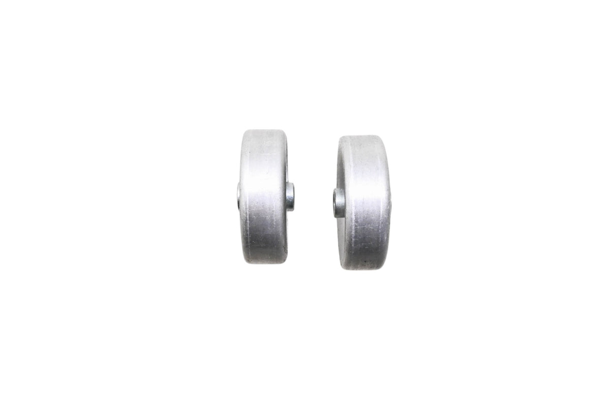 Omni Metalcraft 102143 Zinc-Plated Steel Conveyor Skate Wheels 1-15/16" Diameter Qty 2 NOS
