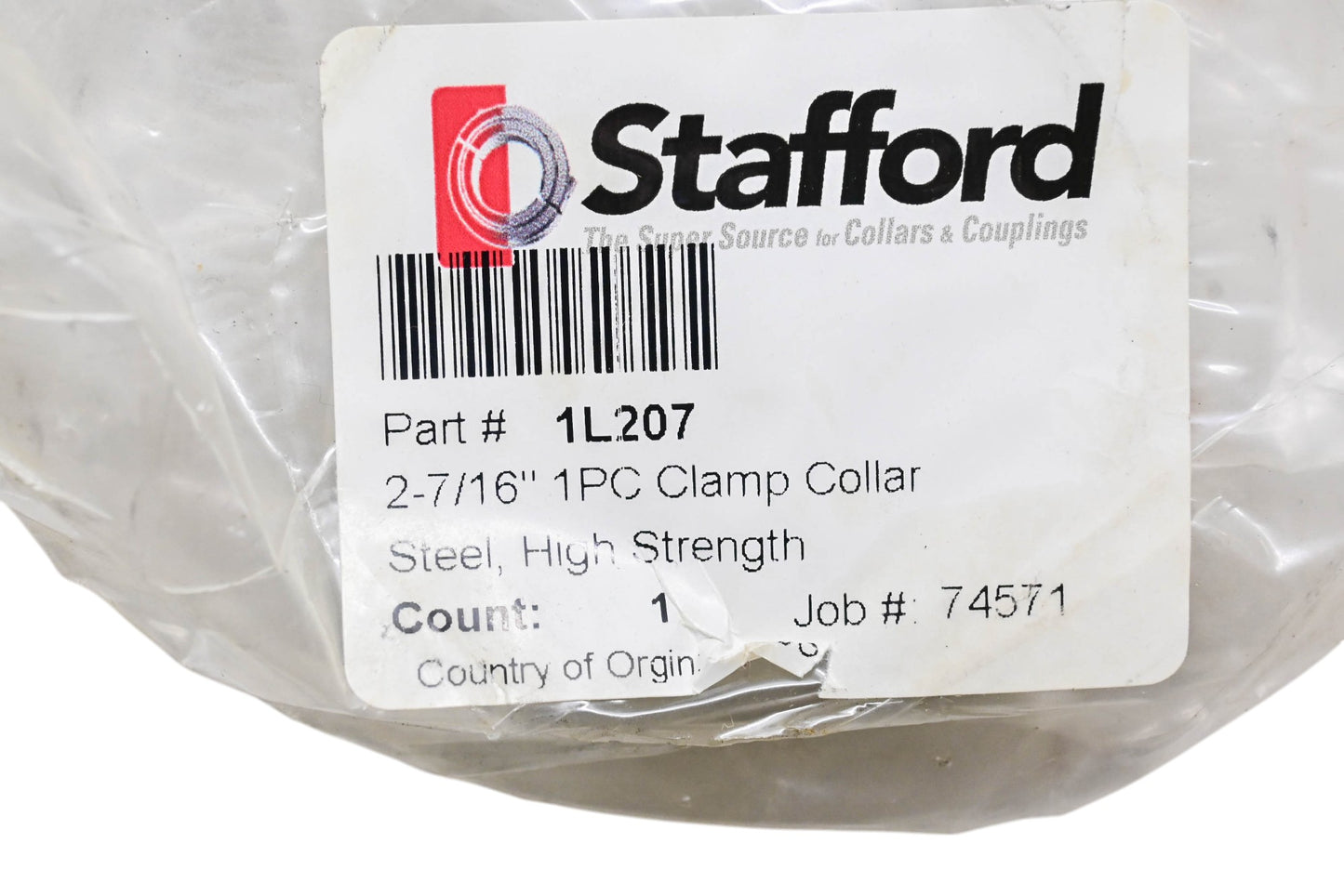 Stafford 1L207 2-7/16" Clamp Collar NOS