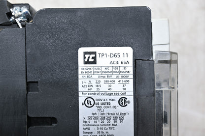 Robusta TP1D6511 Power Contactor NOS
