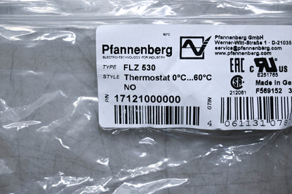 Pfannenberg FLZ 530 Thermostat NOS