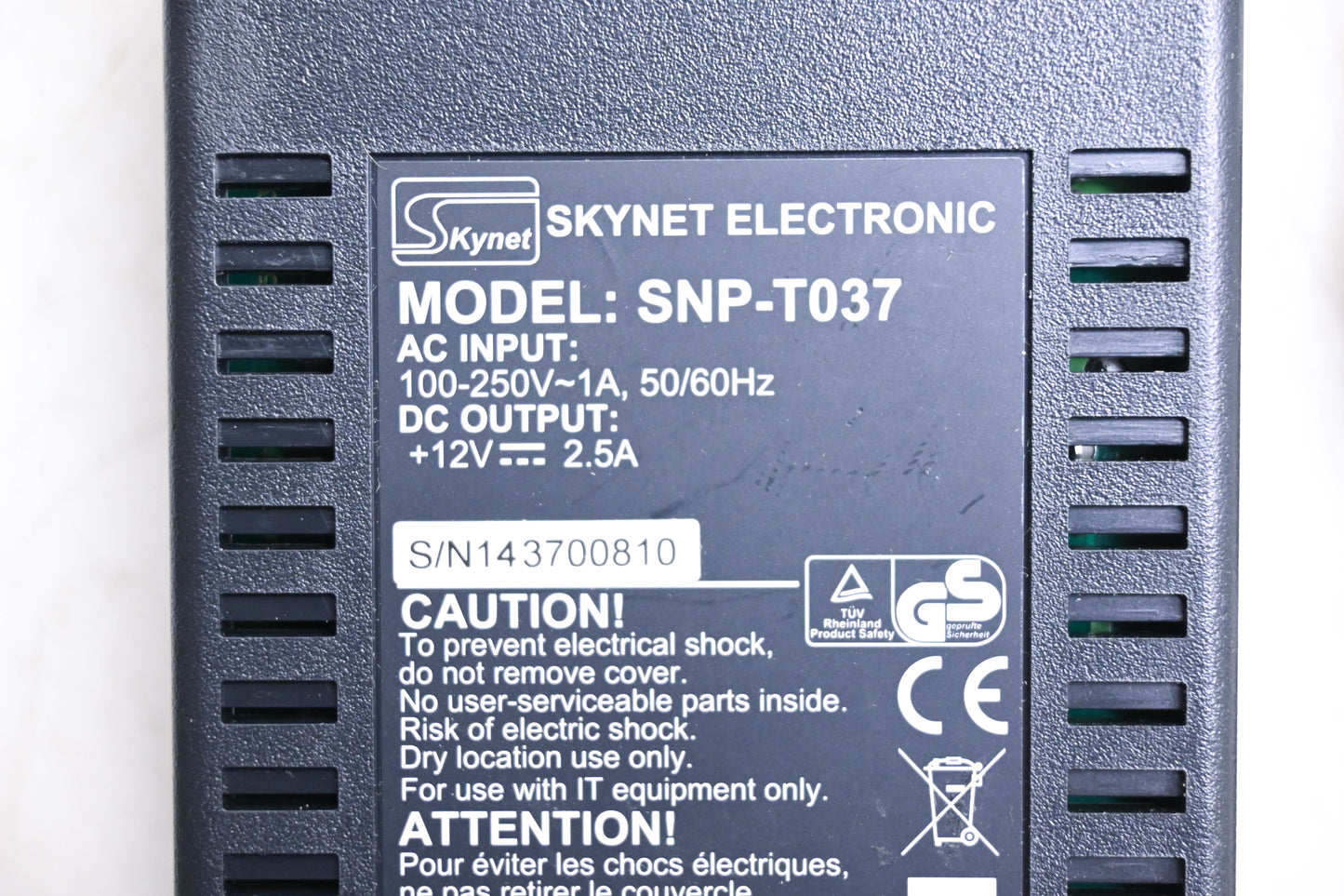 Skynet Electronic SNP-T037, 02280093 Power Supply NOS