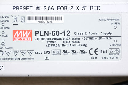 Mean Well PLN-60-12 Power Supply NOS