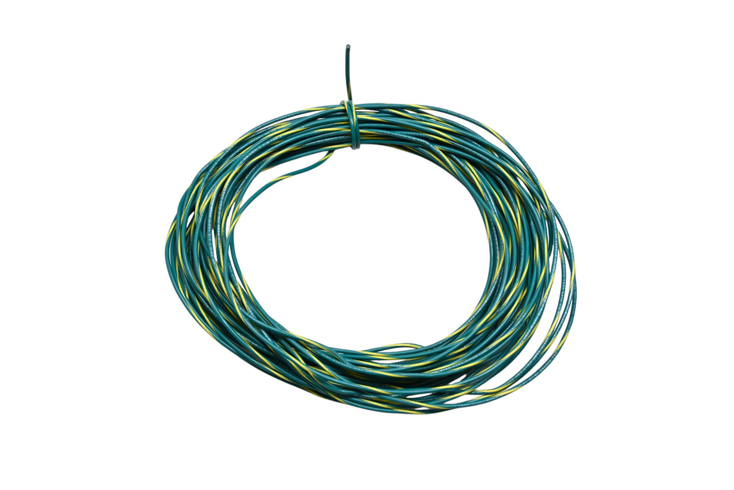 Aftermarket 01921037 18 AWG Green and Yellow Wire NOS