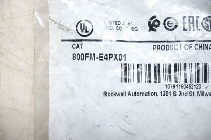 Allen-Bradley 800FM-E4PX01 Extended Red Push Button NOS