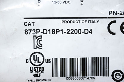 Allen-Bradley 873P-D18P1-2200-D4 Ultrasonic Proximity Sensory NOS