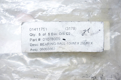 Aftermarket 01078009 Ball Bearings 10mm x 26mm Qty 12 NOS
