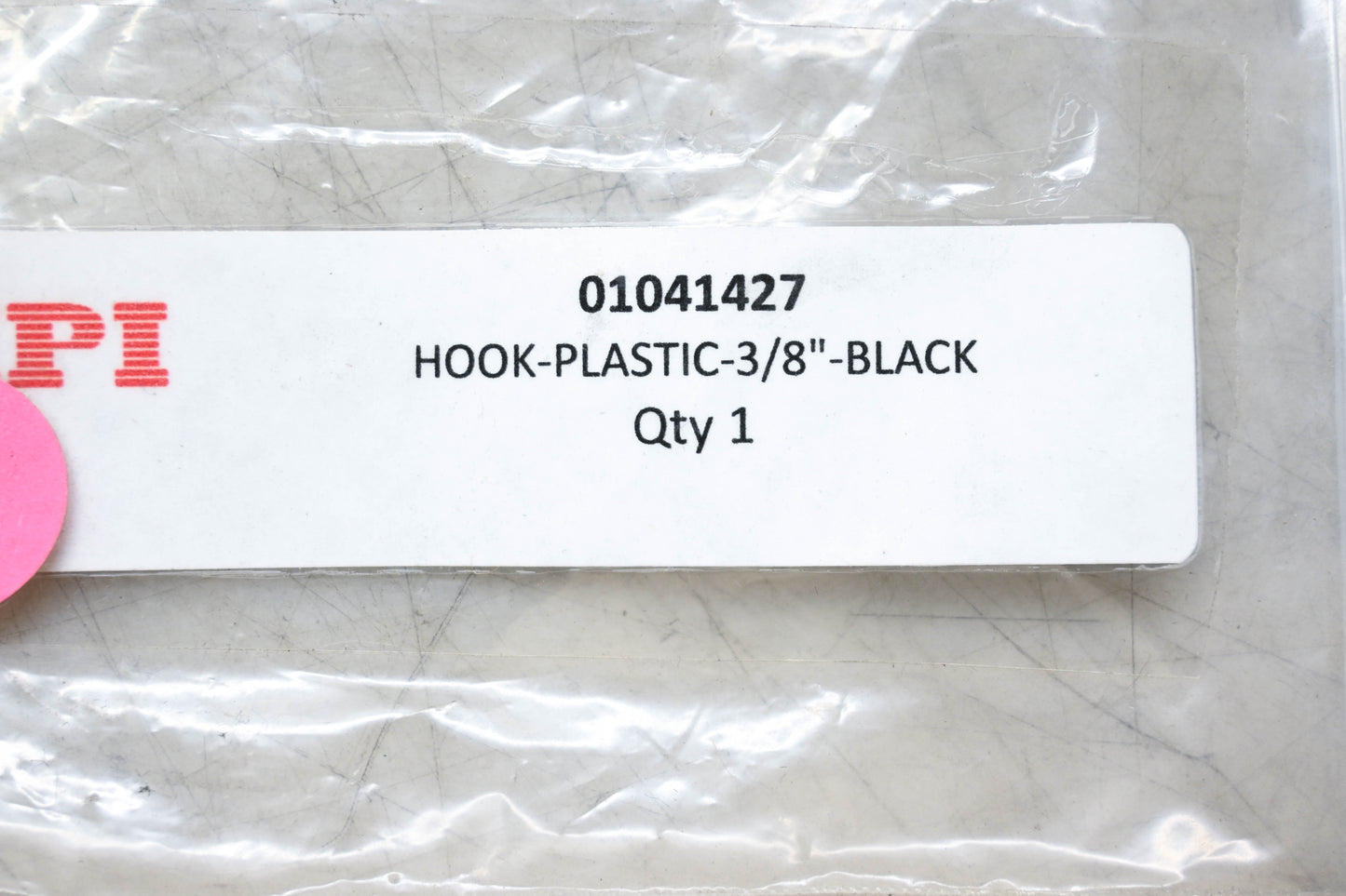 Aftermarket 01041427 Black Plastic Hook 3/8" NOS