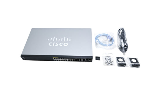 Cisco SF350-24P 24 Port POE Managed Switch NOS