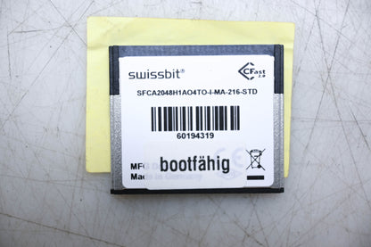 Swissbit SFCA2048H1AO4TO-I-MA-216-STD, 60194319 2GB Mass Storage CFast Card NOS