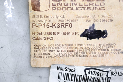 GracePort P-P15-K3RF0 Panel Interface Connector NOS