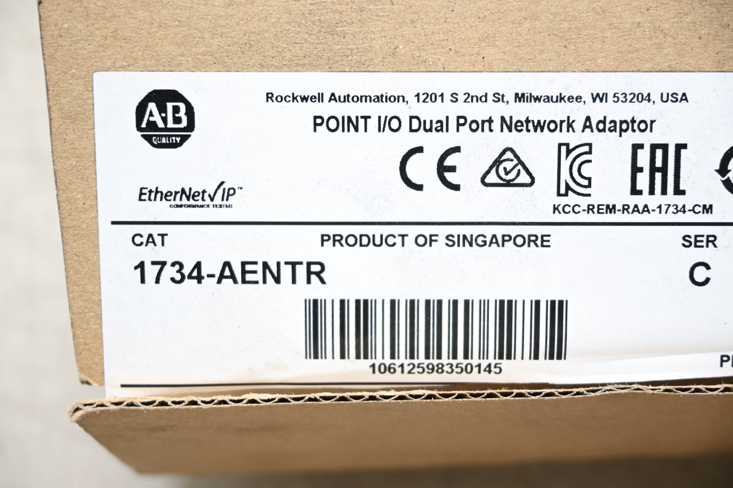Allen-Bradley 1734-AENTR Point I/O Dual Port Network Adaptor NOS