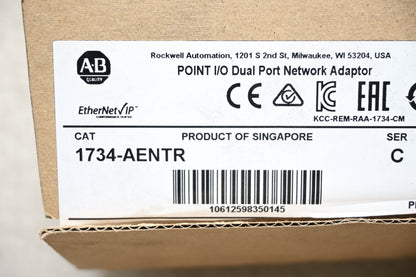 Allen-Bradley 1734-AENTR Point I/O Dual Port Network Adaptor NOS