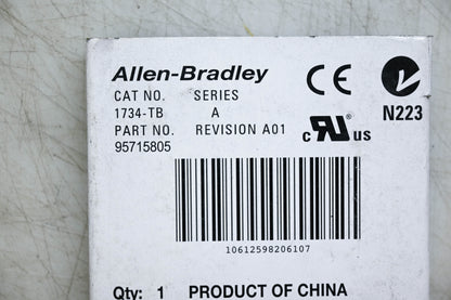 Allen-Bradley 95715805 Series A Input/Output Module Terminal Base NOS