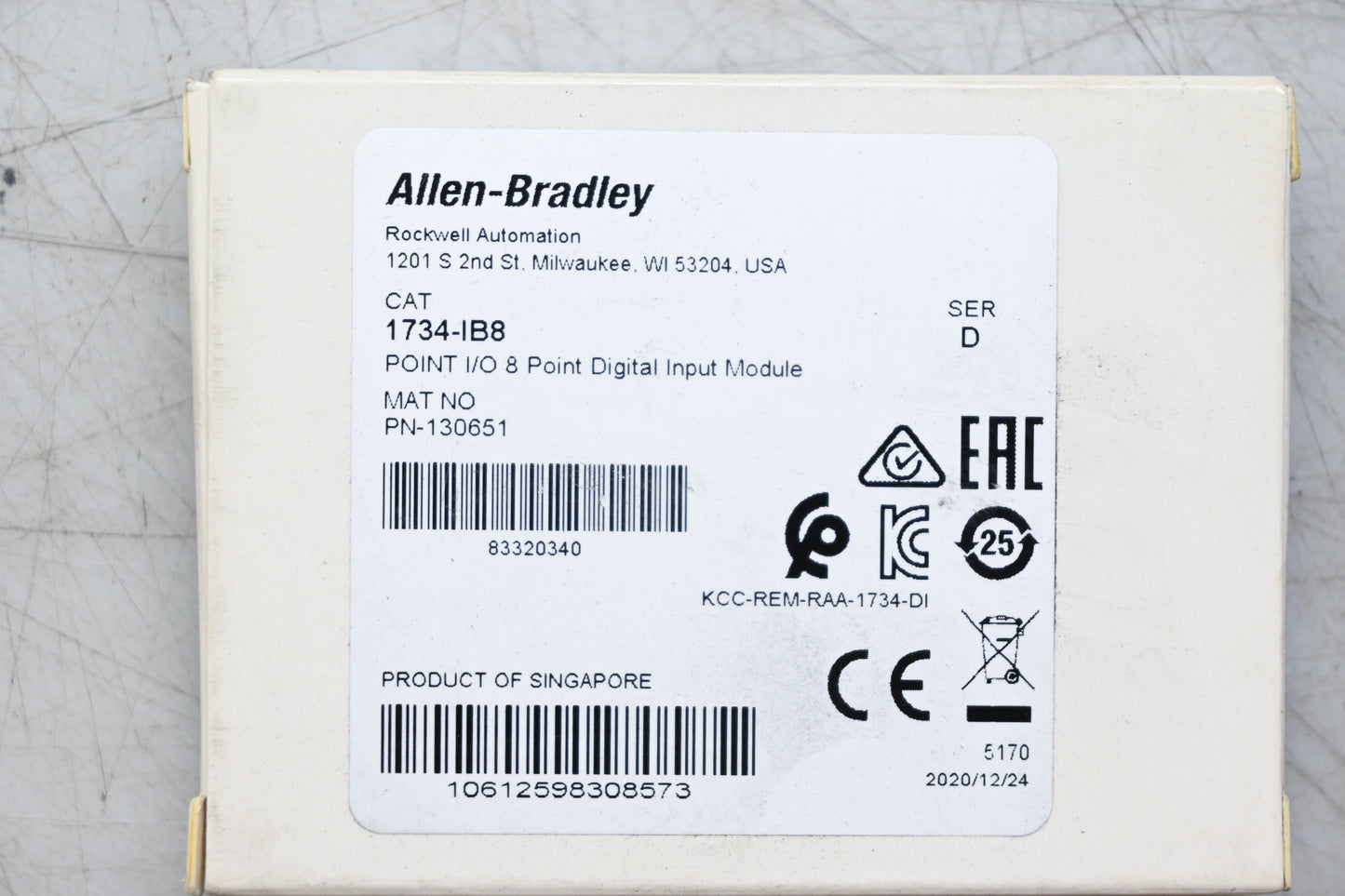 Allen-Bradley 1734-IB8 POINT I/O 8 Point Digital Output Module NOS