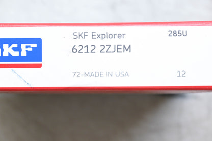 SKF 6212 2ZJEM Single Row Ball Bearing NOS