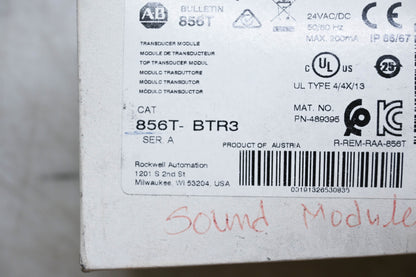 Allen-Bradley 856T-BTR3 Transducer Module NOS