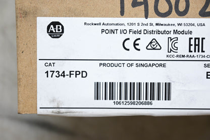 Allen-Bradley 1734-FPD Point I/O Field Distributor Module NOS