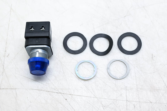 Allen-Bradley 800T-QH2B 30mm Blue Pilot Light NOS