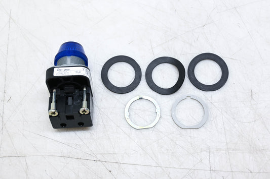 Allen-Bradley 800T-QH2B 30mm Blue Pilot Light NOS