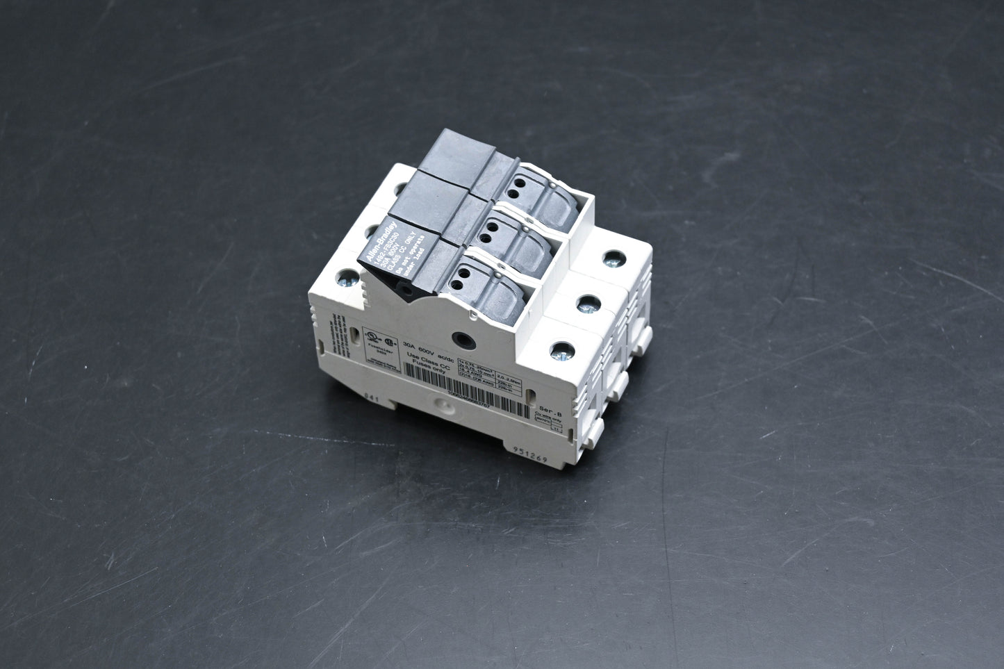 Allen-Bradley 1492-FB3C30 Class CC Fuse Holder NOS