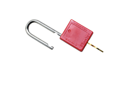 Master Lock 4FG03 Red Thermoplastic Padlock NOS