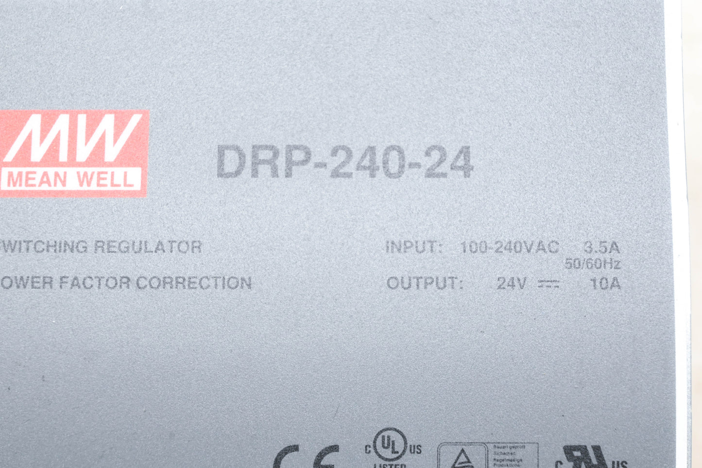 Mean Well DRP-240-24 Power Supply 24V 10A NOS