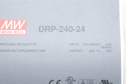 Mean Well DRP-240-24 Power Supply 24V 10A NOS