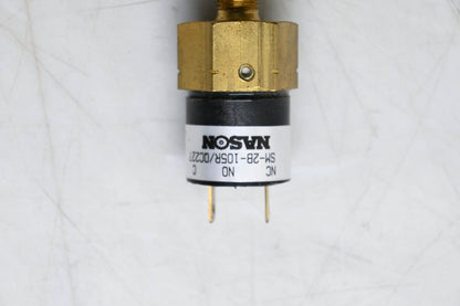 Nason SM2B-105R/QC227 Low Pressure Switch SPST NC