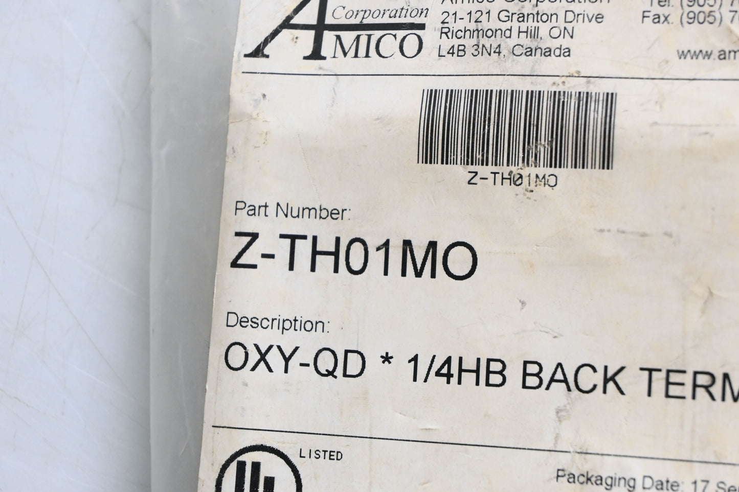 Amico Corporation Z-TH01MO Ohmeda Style Oxygen Outlet 1/4" Hose Barb QD NOS