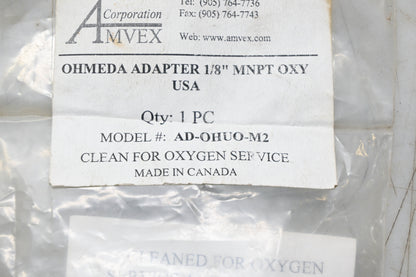 Amvex Corporation AD-OHUO-M2 Green Ohmeda Patient Connection Adapter NOS