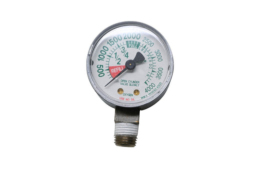 Wika 111.10.50.4000 0-4000 PSI Oxygen Pressure Gauge