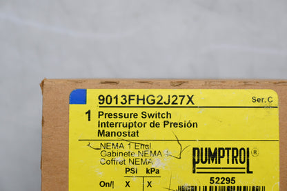 Square D 9013FHG2J27X Pumptrol Pressure Switch NOS