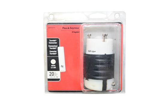 Pass & Seymour L520CCCV3 L5-20R Female Plug 20A 125V Turn Lock NOS