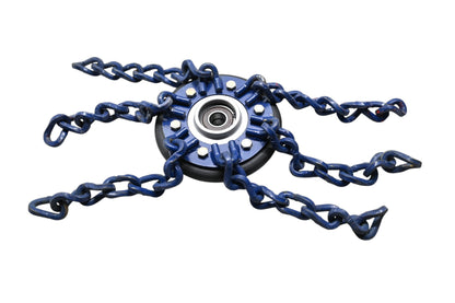 Onspot 1331-A, 1329-AR-9 Right Hand Wheel & Chain Assembly Blue 170mm NOS