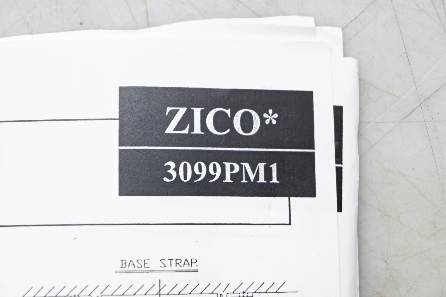 Zico 3099PM1 Quic-Strap Cylinder System NOS