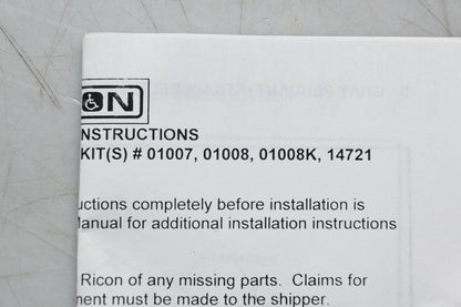 Ricon 01007, 01008, 14721 Pendant Strain Relief Bracket NOS