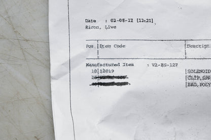 Ricon 10019 Stow Lock Solenoid NOS
