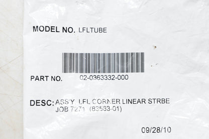 Whelen 02-0363332-00, LFLTUBE LFL Corner Linear Strobe Assy NOS