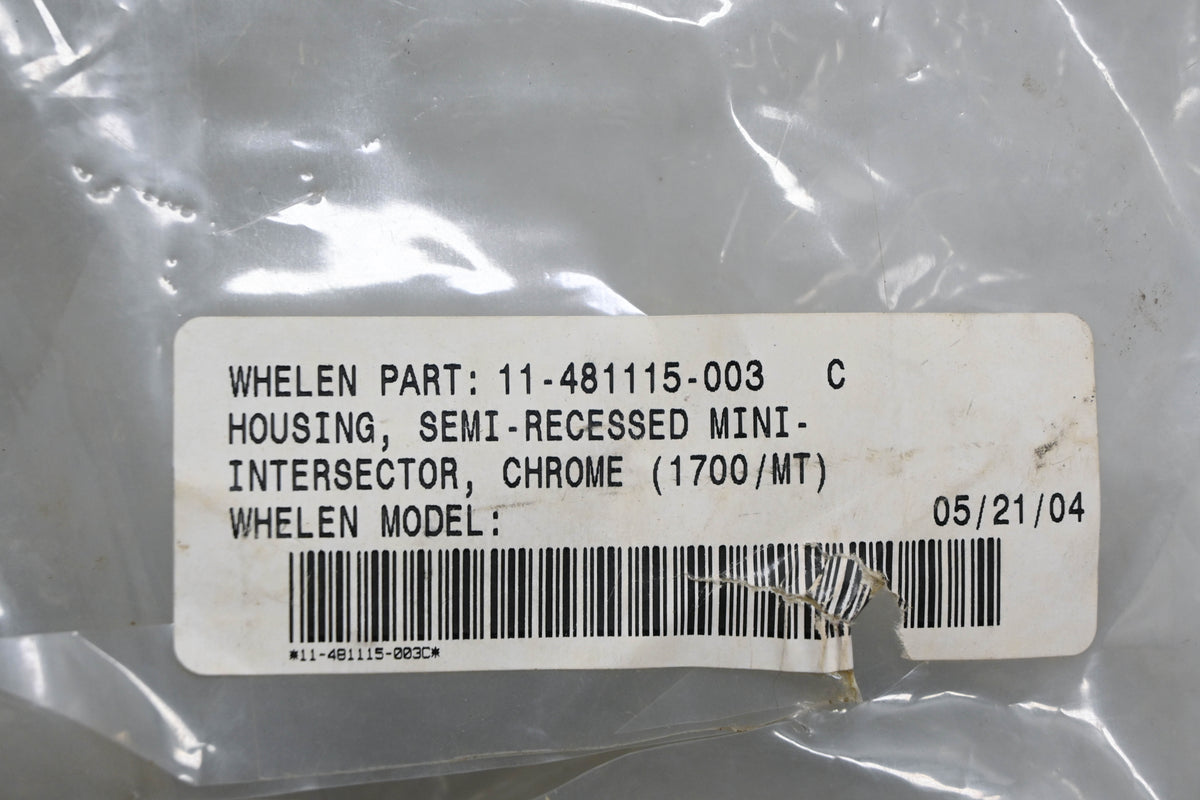 Whelen 11-481115-003, 10-0521013-OOC Mini Intersector Housing