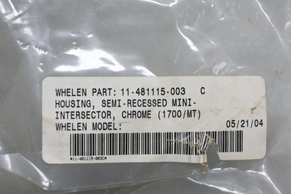 Whelen 11-481115-003, 10-0521013-OOC Mini Intersector Housing